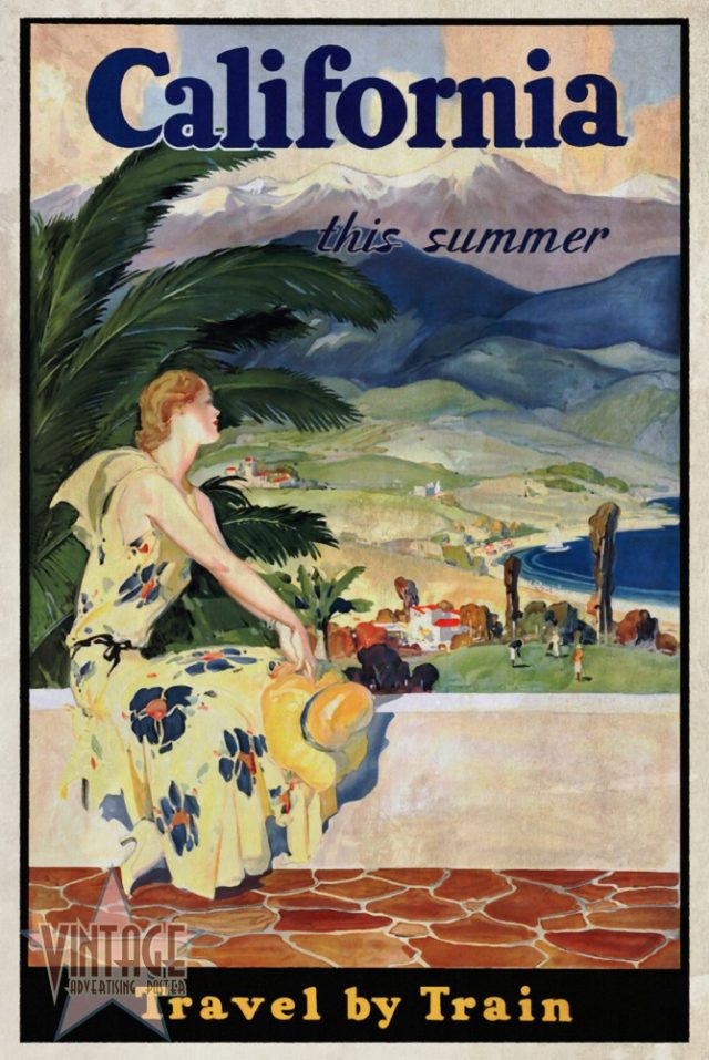 California This Summer - Travel by Train - Vintagelized