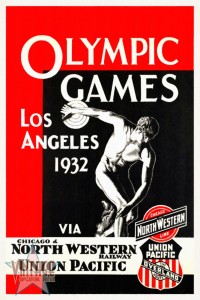 Olympics Games Los Angeles 1932 - Vintage Poster - Restored