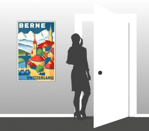 Berne Switzerland - Vintage Poster - Scale