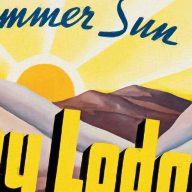 Sun Valley Lodge - Vintage Poster - Texture
