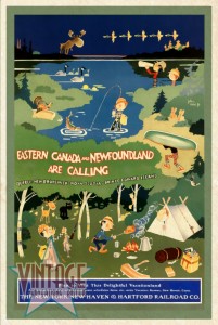 Eastern Canada and Newfoundland - Vintage Poster - Vintagelized