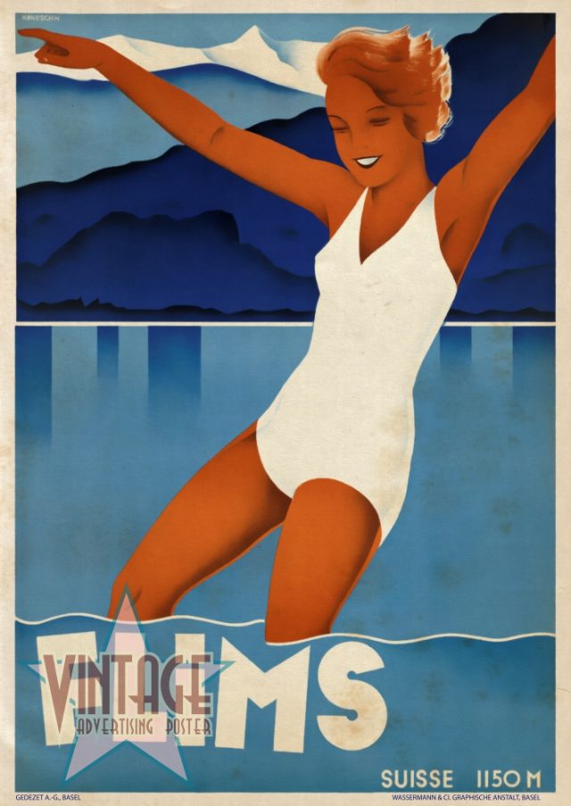 Flims - Switzerland - Vintage Poster - Vintagelized