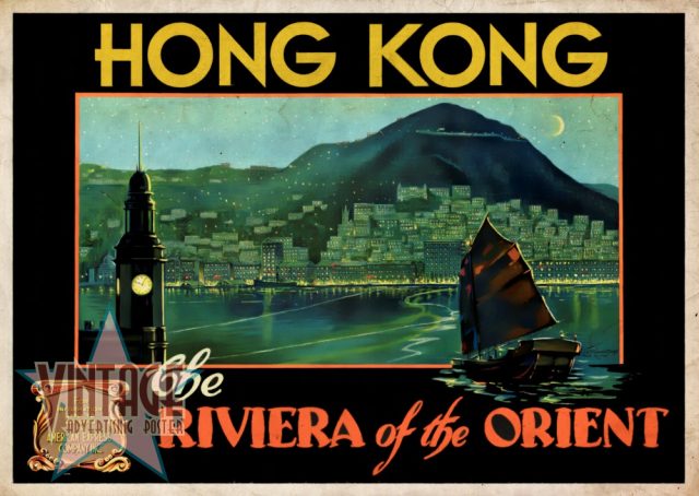 Hong Kong The Riviera of the Orient - Vintage Poster - Vintagelized